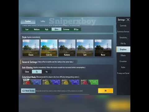 pubg mobile graphics settings 