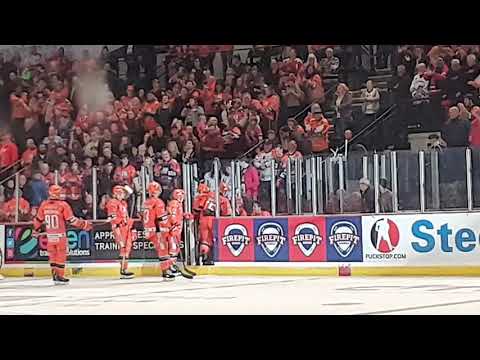 Can you fit an entire hockey team in the penalty box? (Sheffield Steelers Brendan Connolly Eddy Lap)