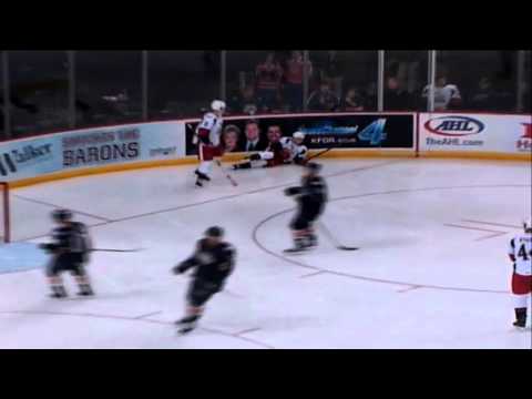 Mark Zengerle with the Amazing Flying Goal on Richard Bachman
