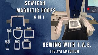 Sewtech 6 in 1 Magnetic Embroidery Hoop Set
