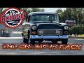 1st TIME IN 30 YEARS! BIG BLOCK 4 SPEED TUNNEL RAM 55 CHEVY HITS THE STREETS!  Chumpy vs Bucko?