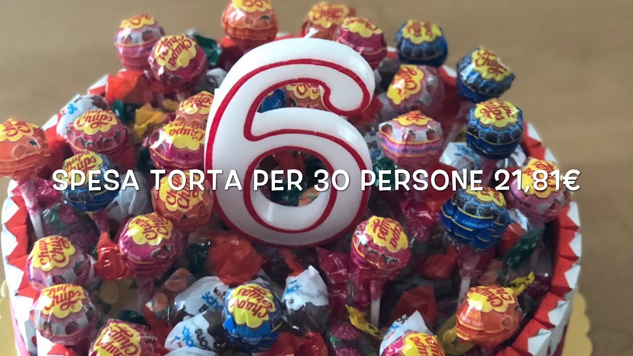 TORTA di CARAMELLE e BARRETTE KINDER