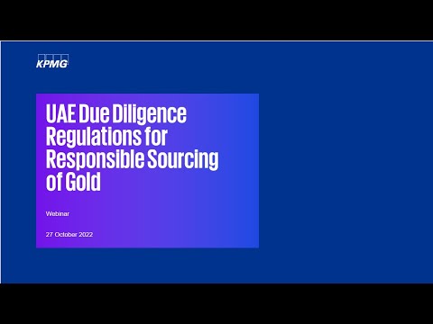 UAE Due Diligence Regulations for Responsible Sourcing of Gold
