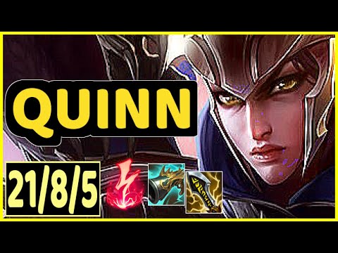 QUINN VS VOLIBEAR - 21/8/5 KDA TOP GAMEPLAY