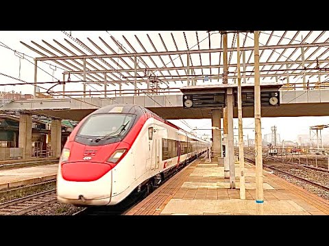 Treni sotto la pioggia a Sesto San Giovanni