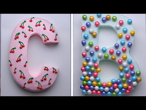 10 easy cutting hacks to make a letter cake for your next celebration! So Yummy