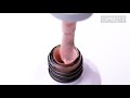 Atica GPM217 Fervor gel varnish (peach with glitter), 7.5 ml