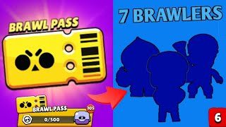 I Unlocked 7 Brawlers from Brawl Pass | Brawl Stars