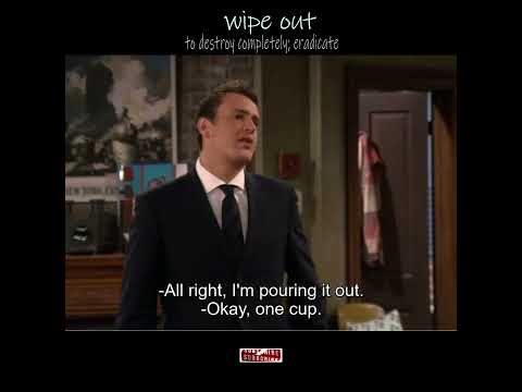 Wipe out (1)  - Phrasal Verbs Learning #tv #examples