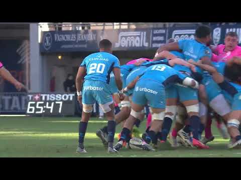 TOP 14 - Essai de Mathieu HIRIGOYEN (SFP) - Montpellier Hérault Rugby - Stade Français Paris