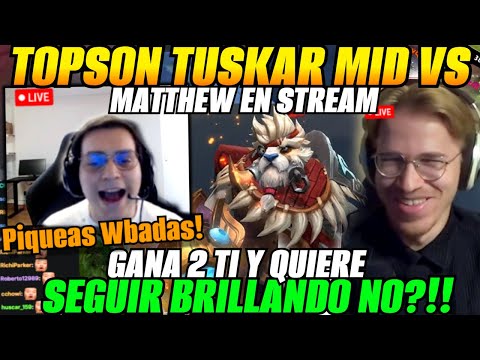 😲Matthew was surprised when TOPSON picked Tusk mid against him and this happened..😲