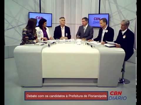 Debate com os candidatos à prefeitura de Florianópolis na CBN Diário - 1º bloco