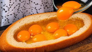 Just pour eggs into the bread - my grandma's old recipe is awesome!