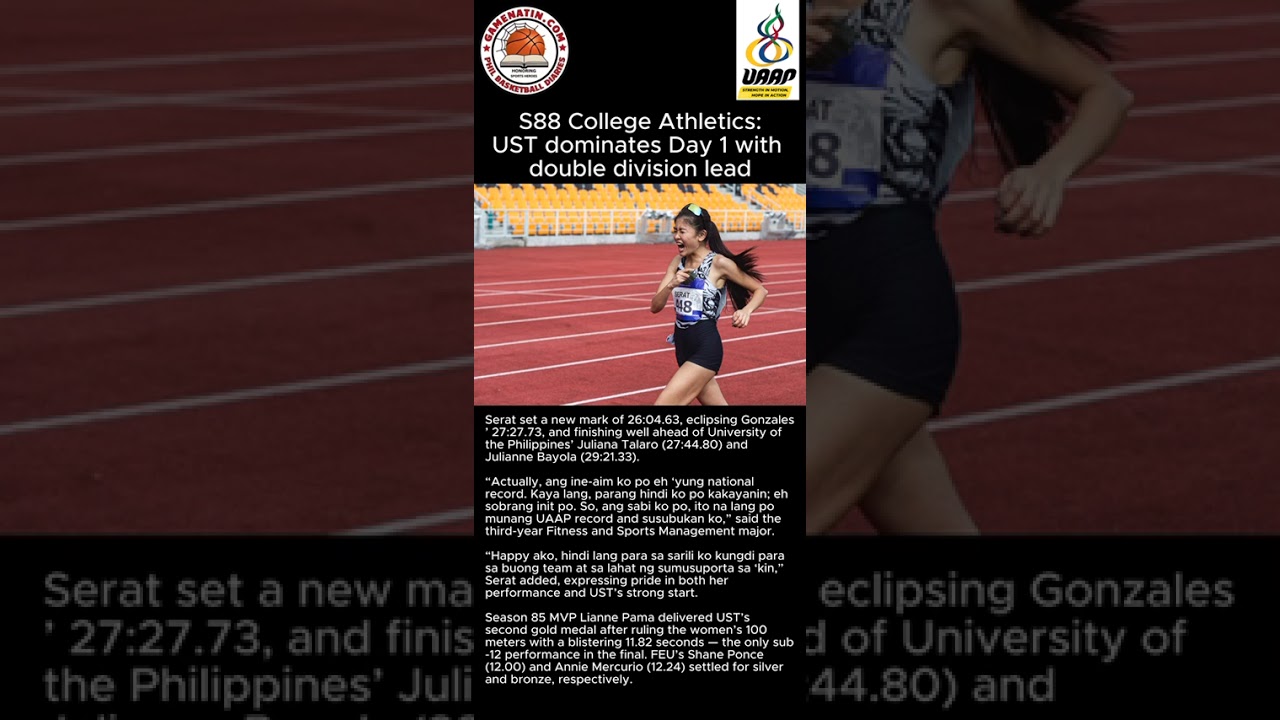 UAAP College Track and Field: UST ahead in men's and women's divisions after day 1
