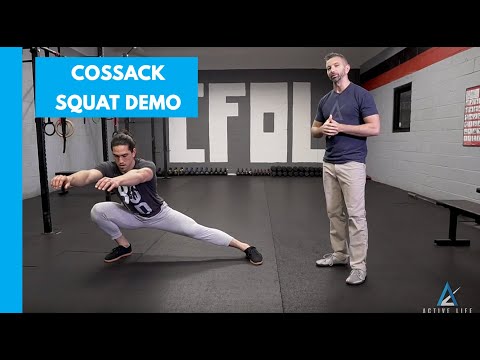Cossack Squat Movement Demo