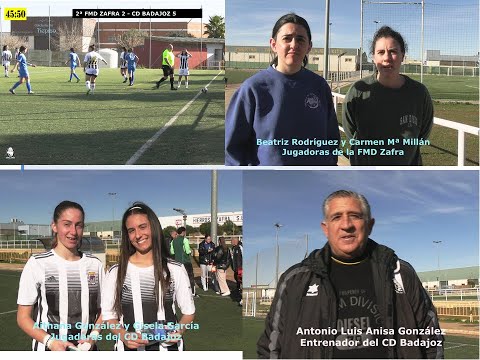 2ª PARTE 1ª DIV FEMENINO  FMD ZAFRA - CD BADAJOZ  (22-12-2024)