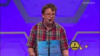 Kid's Premature Reaction & Celebration At Scripps National Spelling Bee 2014