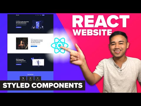 React Website Using Styled Components - Beginner React JS Project Fully Responsive