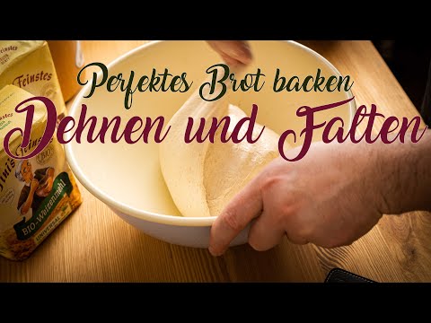 Teig dehnen und falten