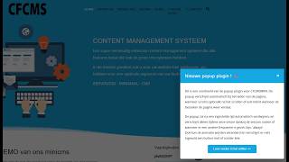 Hoe een popup te maken en te plaatsen in CFCMSMINI