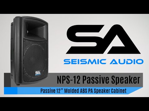 350 Watts Pro Audio PA DJ 15 Speakers Seismic Audio Lightweight Molded Cabinets NPS-15 