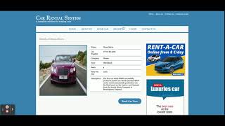 Car Rental System  Java JSP Servlet Project Tutori