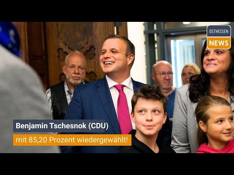 HÜNFELD: The result is in. Benjamin Tschesnok (CDU) re-elected with 85.20 percent!