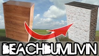 Pallet Wood Wave Dresser: Reclaimed, Beachy, Furniture