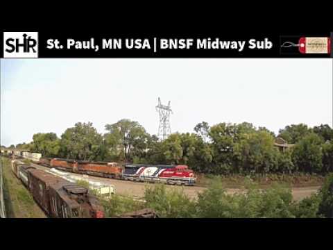 Live webcam view of BNSF Midway Sub Freight Trains