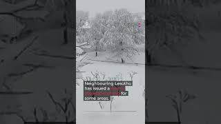 Late snow blankets parts of southern Africa as winter nears its end | AJ #shorts