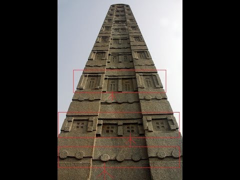 Megalithic Granite Stelae Of Axum In Ethiopia