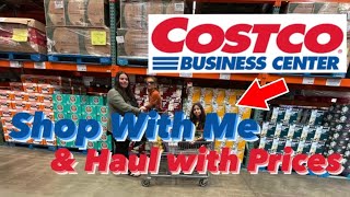 COSTCO BUSINESS CENTER SHOP WITH ME & HAUL WITH PRICES | Crystal Evans
