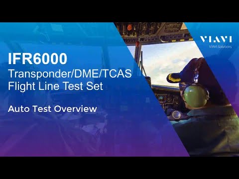 VIAVI IFR6000 - Performing a ADS-B Transponder Auto Test