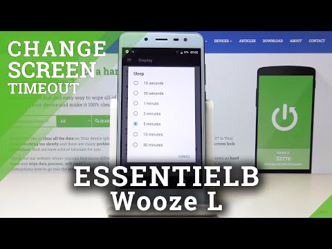 How to Change Screen Timeout in ESSENTIELB Wooze L – Display Setup