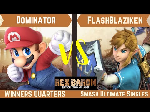 Rex Baron 3 Winners Quarter Finals - Dominator (Mario) Vs. FlashBlaziken (Link)