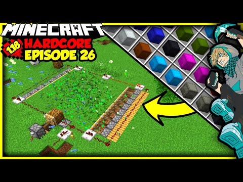 Ultra Fast Infinite AFK Flower Farm in Hardcore Minecraft | Episode 26 (1.18 Let's Play)