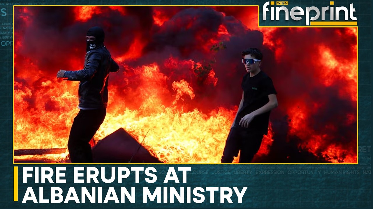 Albania Protests: Fire Erupts At Albanian Ministry | WION Fineprint