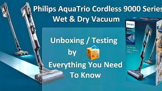 PHILIPS AquaTrio Cordless Wet & Dry Vacuum 9000 Series/XW9383 Unboxing Testing | @SurgicalUnboxing