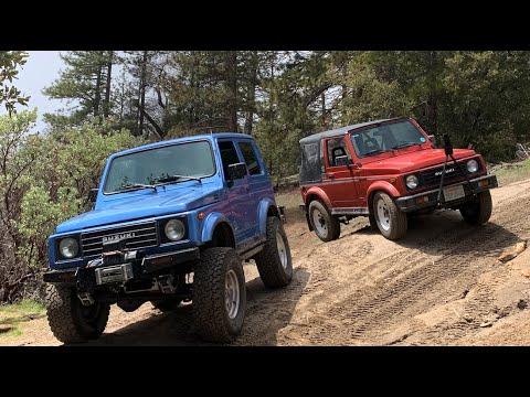 Stock Suzuki Samurai Off-Roading in Sequoia National Forest