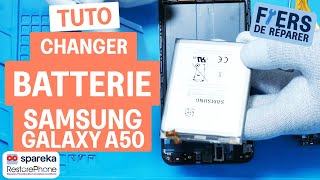 Comment changer la batterie d\'un Samsung Galaxy A50 - tuto Spareka