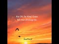 Koi Dil Se Khel Gaya Toh Koi Zindagi Se Unsaid Words Unsaid Shayari Unsaid Words Status