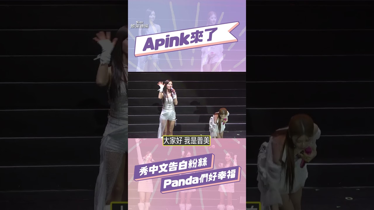 影音/韓團Apink登台嗨爆2800名「Panda」 苦練中文告白粉絲全場融化!