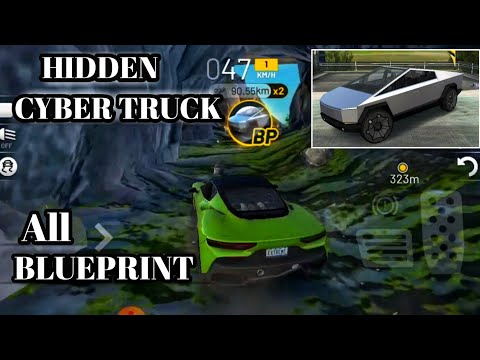 Extreme car driving simulator cybertruck collectibles |Blueprints| #extremecardrivingsimulator