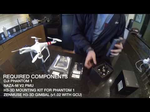 DJI Phantom 1 Zenmuse H3-3D Gimbal Install Guide - Part 01: Unboxing and Parts Checklist