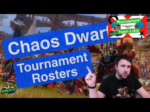 Chaos Dwarf Tournament Rosters - Blood Bowl 2020 (Bonehead Podcast)