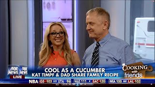 03-31-16 Kat Timpf on Fox & Friends - Cooking with Dad Timpf