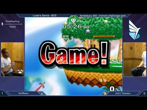 MMOM Bi-Monthly 12 SSBM - Swiftbass (Marth) vs. HoG | Tiramisu (Fox) - Melee LSF