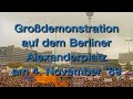 DDR Fernsehen Direktübertragung Der Alexanderplatz Demonstration Vom 4 November 1989