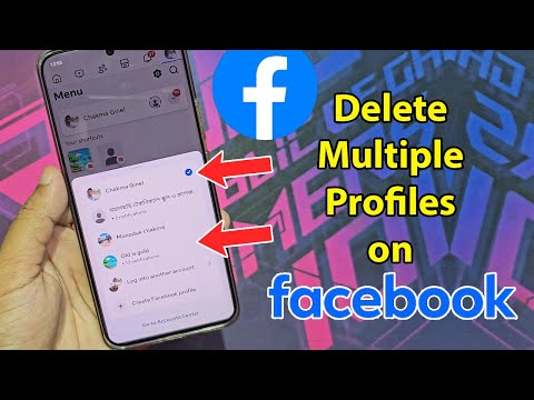 How to delete second profile on facebook on phone