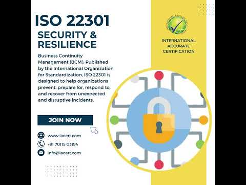 ISO 22301:2012 Certification and Consultancy Service